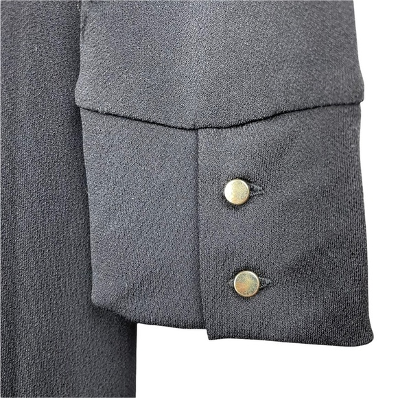 LONG sleeve v-neck midi dress - Picture 8 of 9